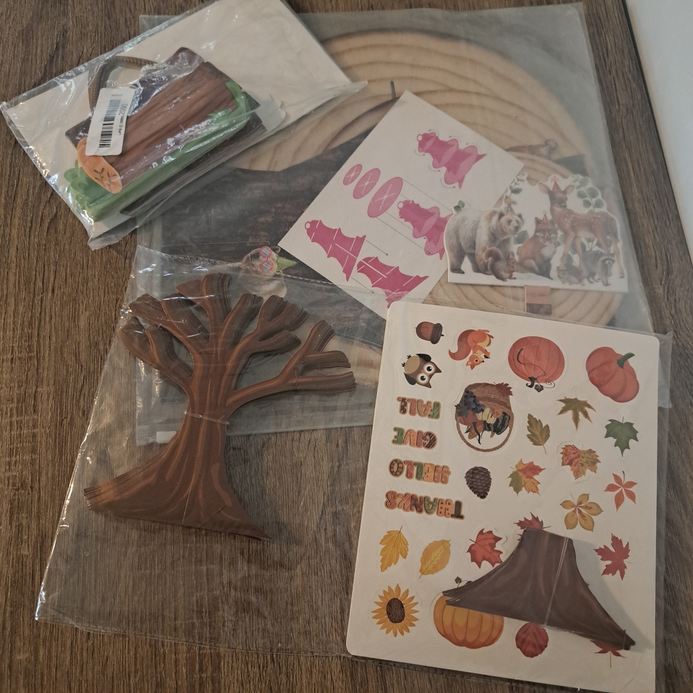 🌟 3 For $12 🌟 Autumn Craft Sticker & Tree Kit And Fall Party Decor